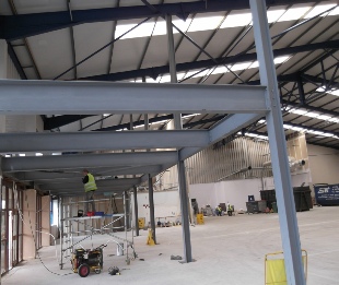 RSJ Steel Beam Installation